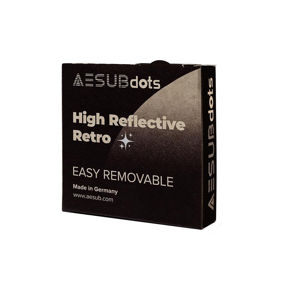 AESUBdots High Retro Easy - Cibles de positionnement rétroréfléchissantes - 6 mm