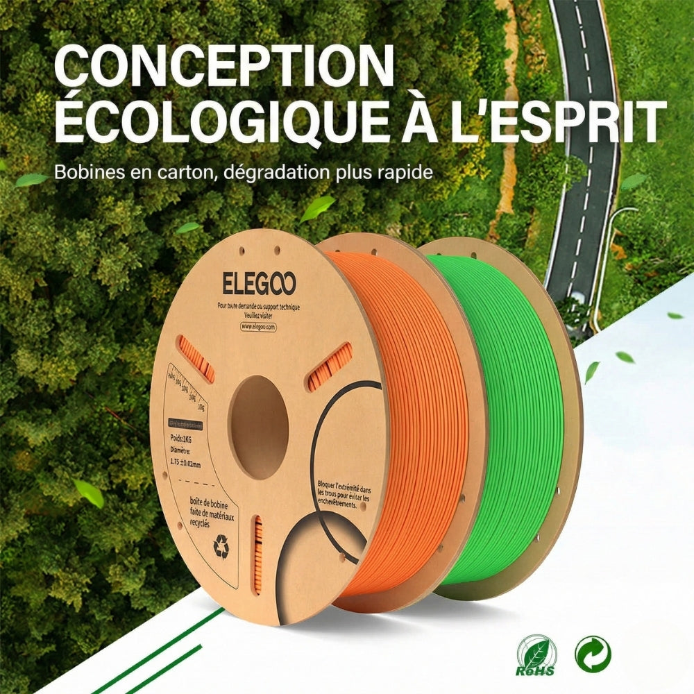 Elegoo - PLA - Gris (Grey) - 1,75 mm - 1 kg - RFID