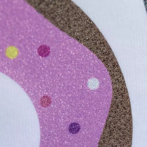 Chemica - GLITTER PRINT BLANC - Rouleau à imprimer effet pailletté - 30 cm x 1m