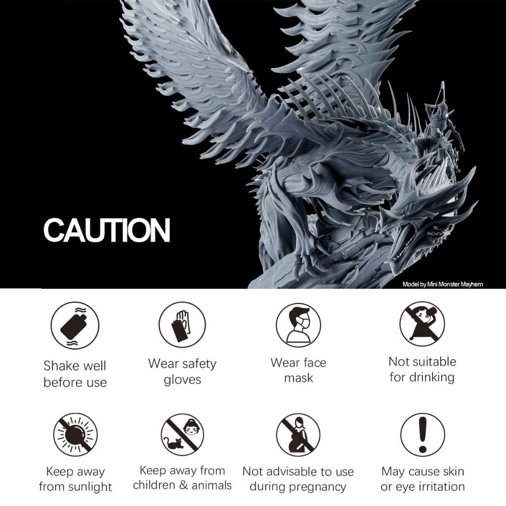 Jamg He - Résine UV Water Washable 10k - Gris Nébuleux (Nebula Grey) - 1 kg