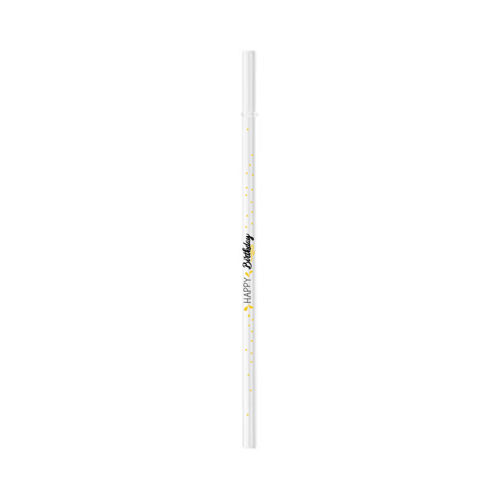 MissKraft - Paille en verre droite - Transparente - 23 cm - Sublimé