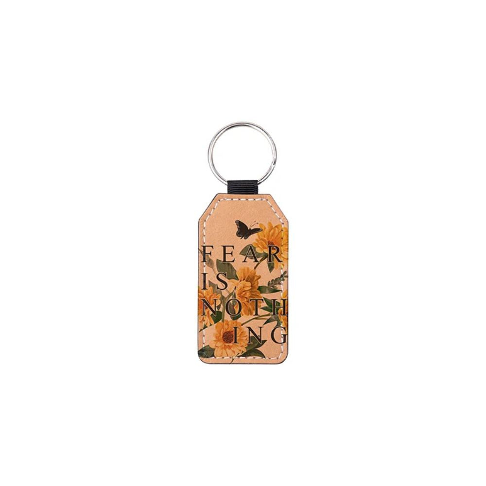 Craft Express - 4 Porte-clés Rectangulaires pour sublimation - Marron