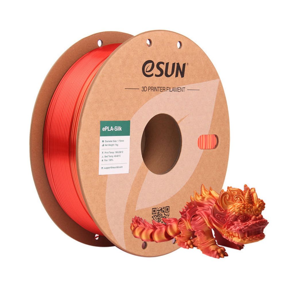 eSun - eSilk PLA Rainbow - Soleil Brûlant (Scorching Sun) - 1,75 mm - 1 kg