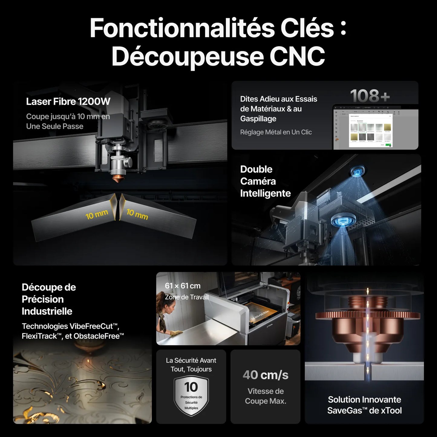 xTool - Découpeur CNC Métal MetalFab