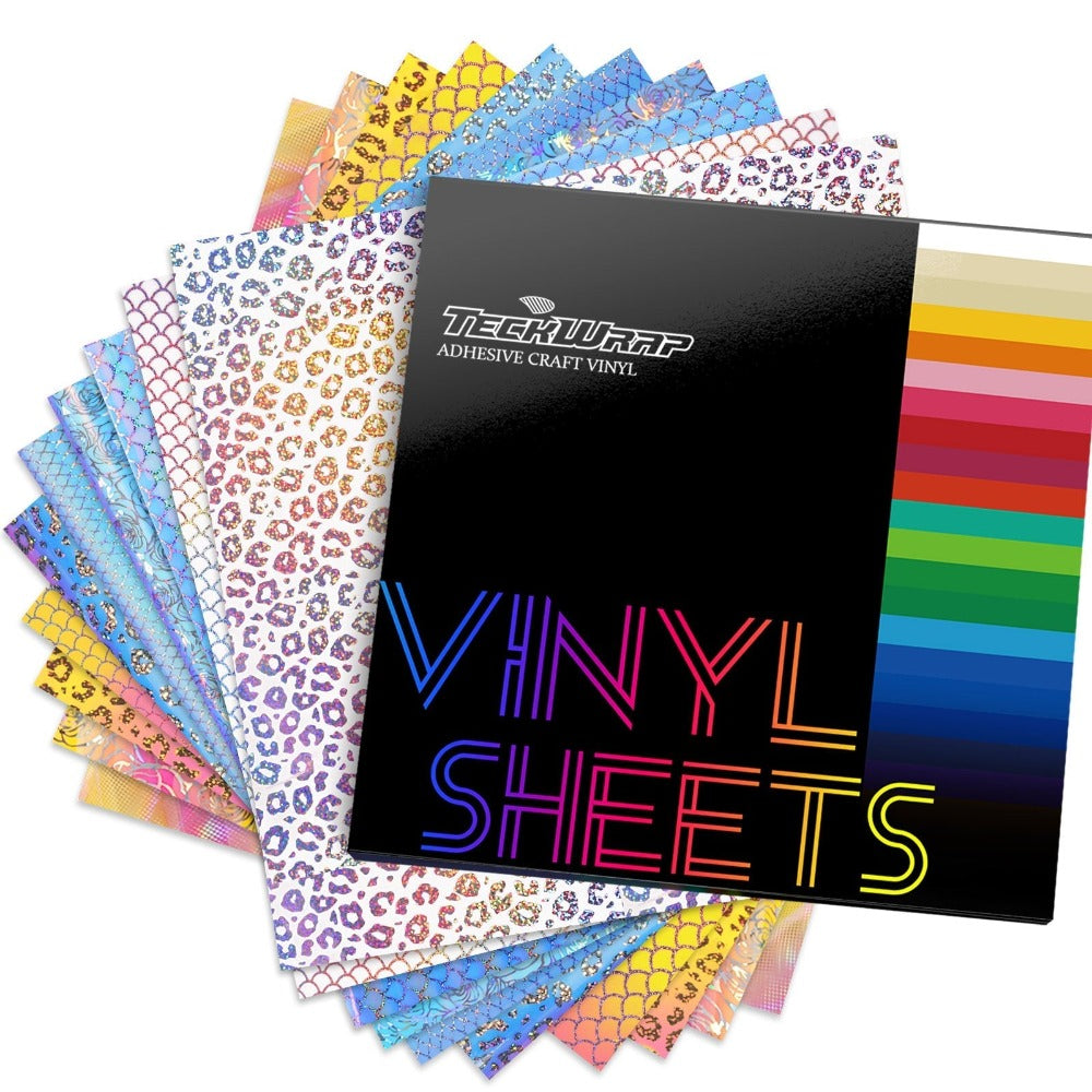 TeckWrapCraft - Opal Pattern - Vinyle Adhésif - Pack 10 feuilles