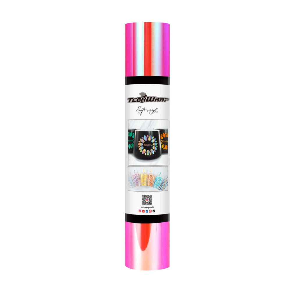 TeckWrapCraft - Opal - Vinyle Adhésif - Rose Chaud - rouleau 30 cm x 1,5 m