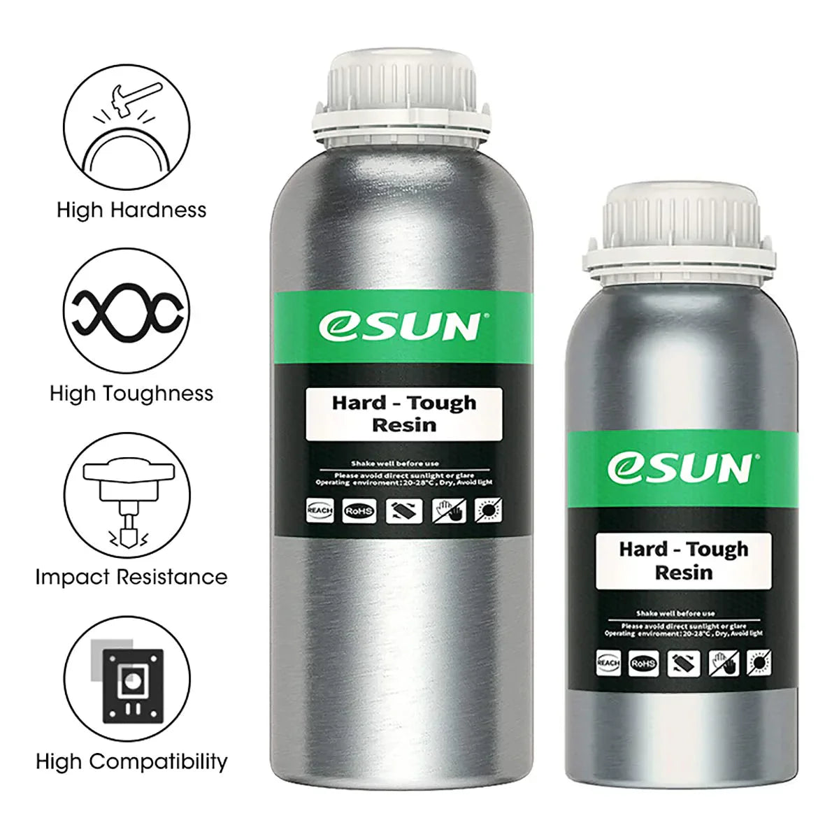 eSun - Hard & Tough Resin - Blanc (Cold White) - 1 kg