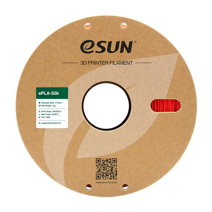 Bobine eSun de eSilk Red - 1 kg - Packaging