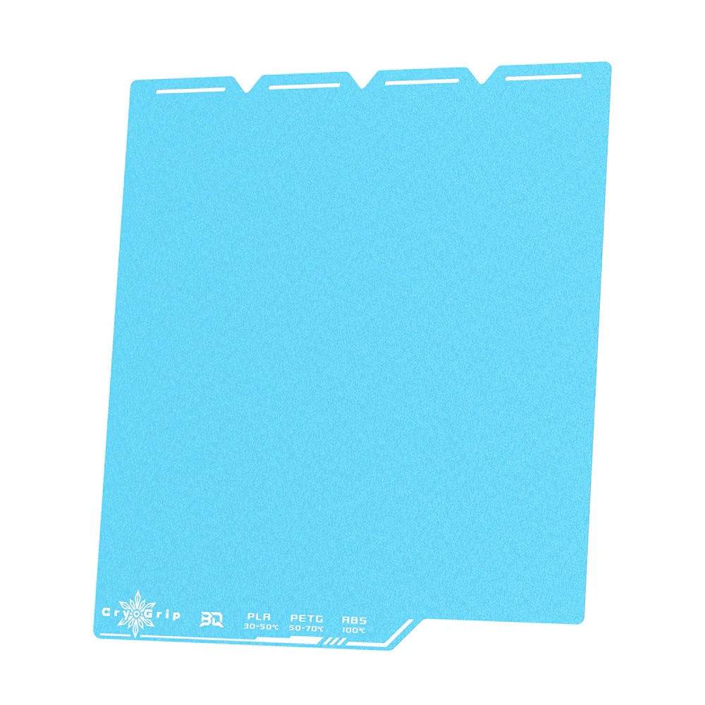 BIQU - Plateau d'impression CryoGrip Pro pour Snapmaker U1 - Bleu d'hiver texturé (Frostbite Coarse Textures) - 270 x 270 mm