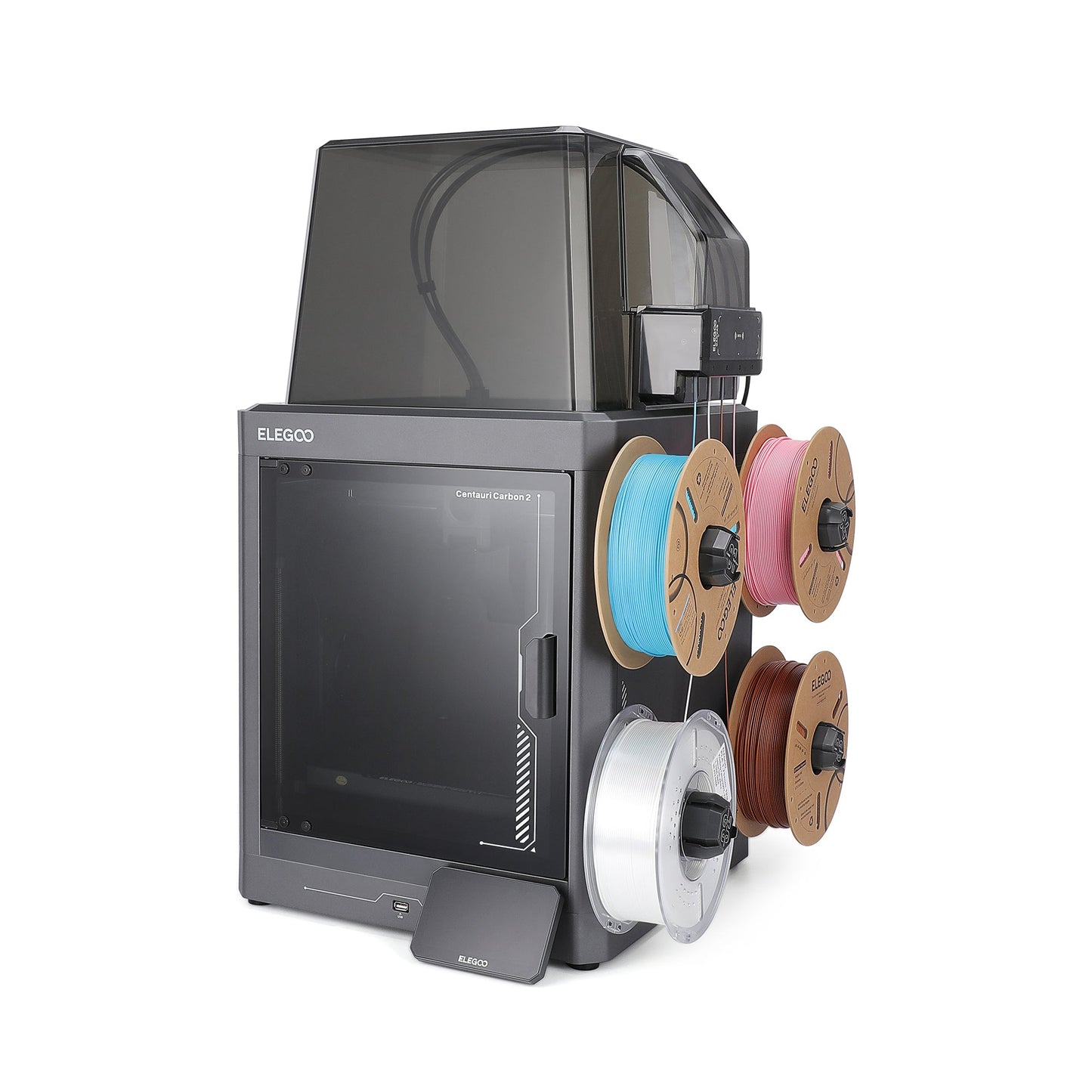 Elegoo - Centauri Carbon 2 Combo - Imprimante 3D avec Multicolore CC2 + CANVAS Entièrement Automatique ST