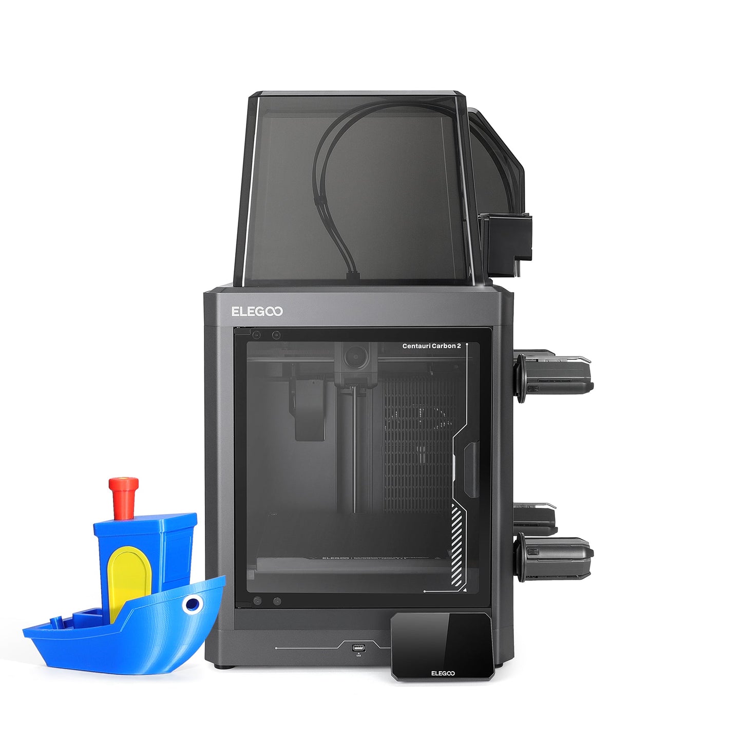 Elegoo - Centauri Carbon 2 Combo - Imprimante 3D avec Multicolore CC2 + CANVAS Entièrement Automatique ST