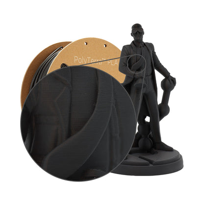 Polymaker - PolyTerra PLA - Noir Charbon (Charcoal Black) - 1,75 mm - 1 kg ST