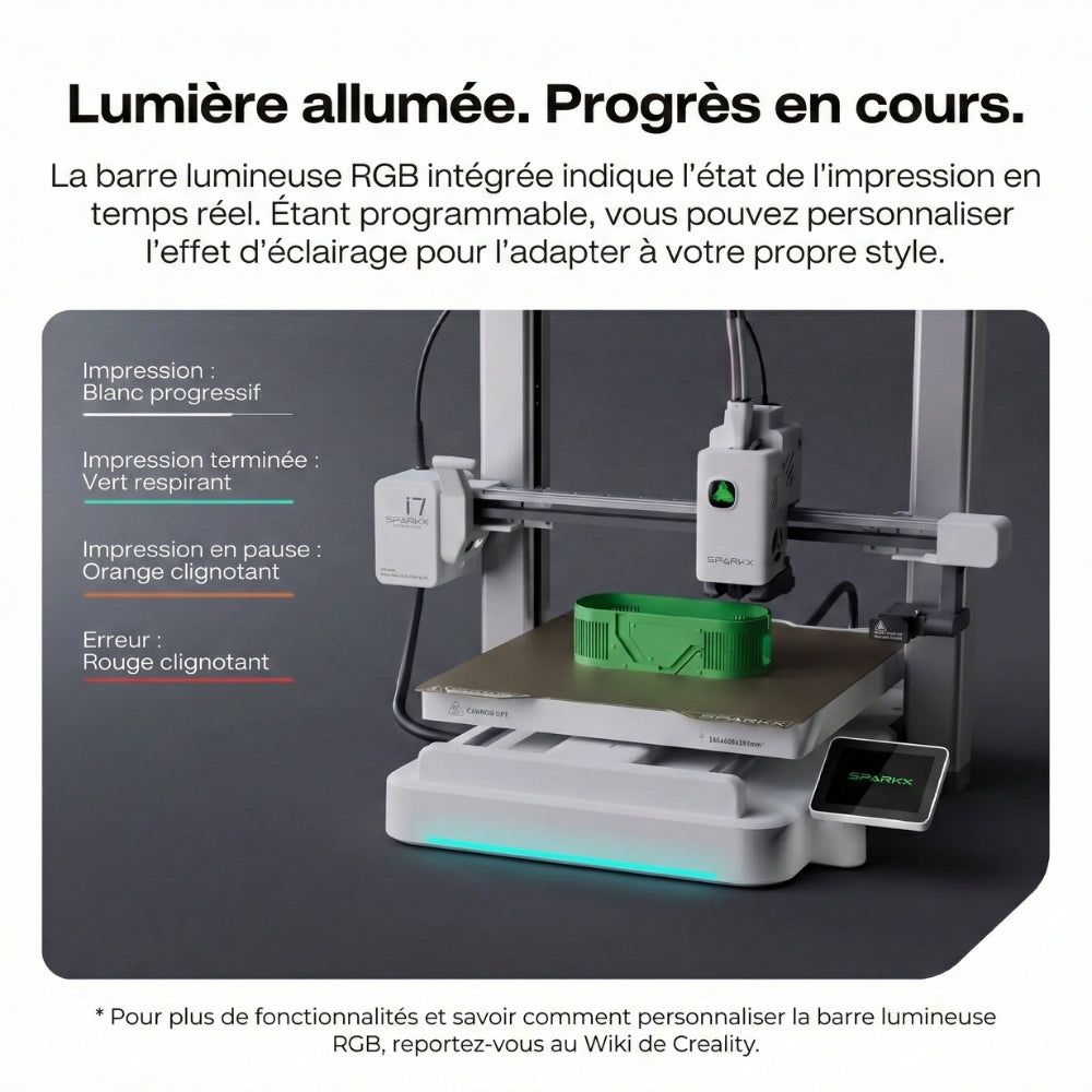 Creality - SPARKX i7 Color Combo - Imprimante 3D Multicouleur avec CFS Lite
