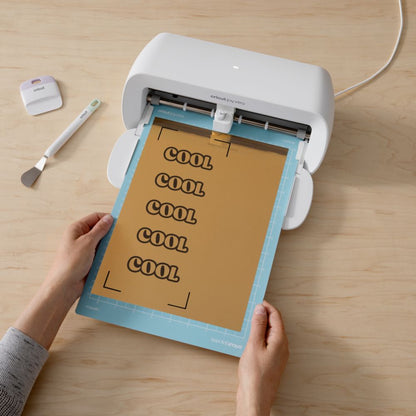 Cricut - Printable Vinyl  - 10 Feuilles de Vinyle Imprimable - Or