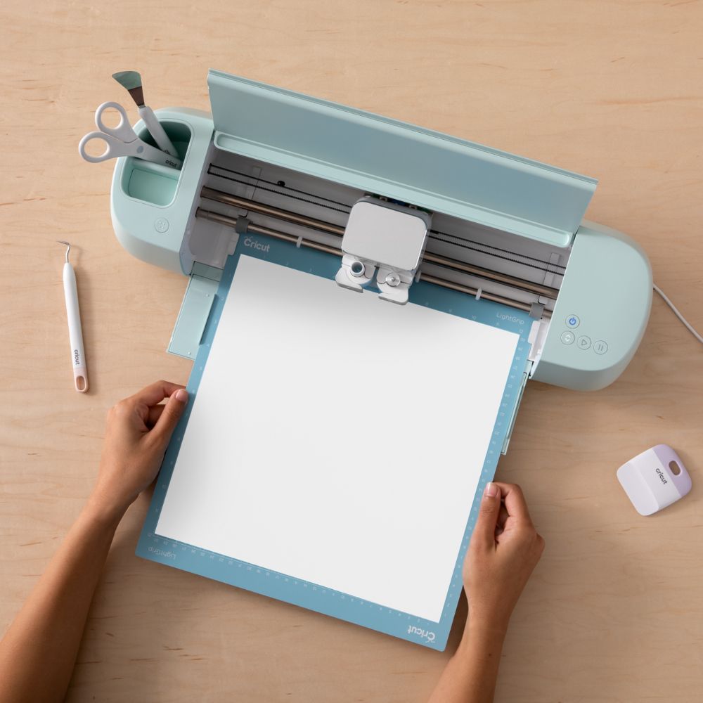 Cricut - Flex Thermocollant UV - Blanc/Bleu - 30 x 48 cm