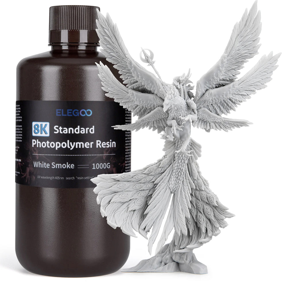 Elegoo - Résine UV Standard 8k - Blanc Fumée (White Smoky) - 1 kg