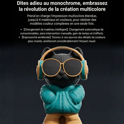 Elegoo - Centauri Carbon 2 Combo - Imprimante 3D avec Multicolore CC2 + CANVAS Entièrement Automatique ST