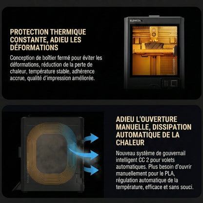 Elegoo - Centauri Carbon 2 Combo - Imprimante 3D avec Multicolore CC2 + CANVAS Entièrement Automatique ST