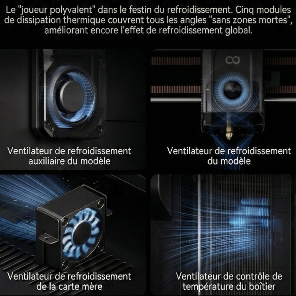 Elegoo - Centauri Carbon 2 Combo - Imprimante 3D avec Multicolore CC2 + CANVAS Entièrement Automatique ST
