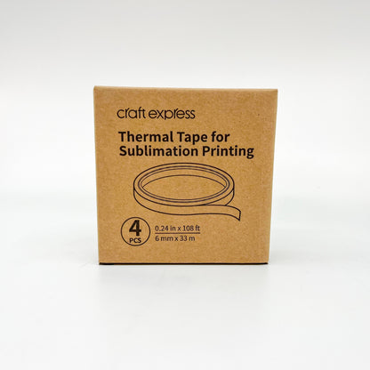 Craft Express - Sublimation - 4 Scotchs Haute température - 6 mm x 33 m