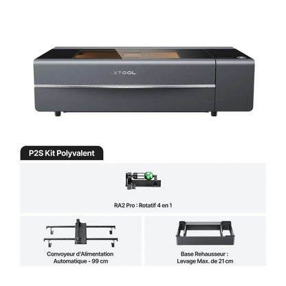 xTool - P2S  55W - Classe IV - Kit Polyvalent