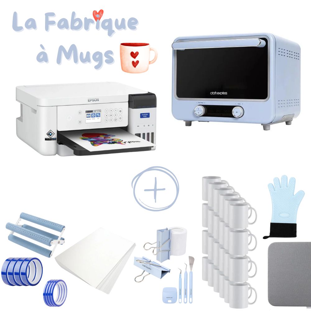 Pack complet - La Fabrique à Mugs à Sublimer