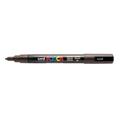 POSCA - Marqueur Pointe Conique Fine - Marron Foncé