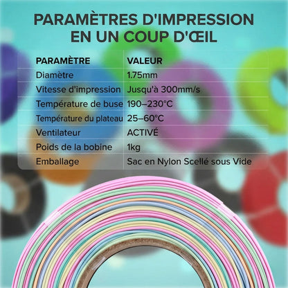 Panchroma PLA - Pastel Mat Cacahuète (Matte Pastel Peanut) - 1,75 mm - 1 kg - Refill