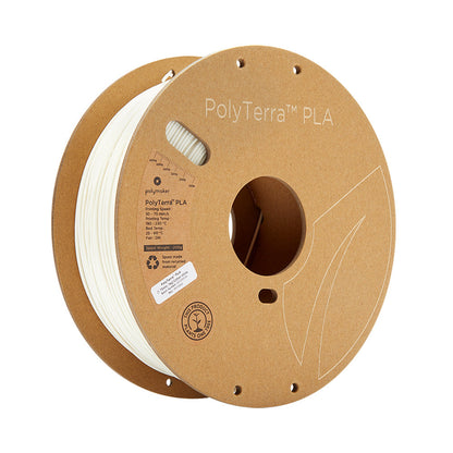 Polymaker - PolyTerra PLA - Blanc Coton (Cotton White) - 1,75 mm - 1 kg ST