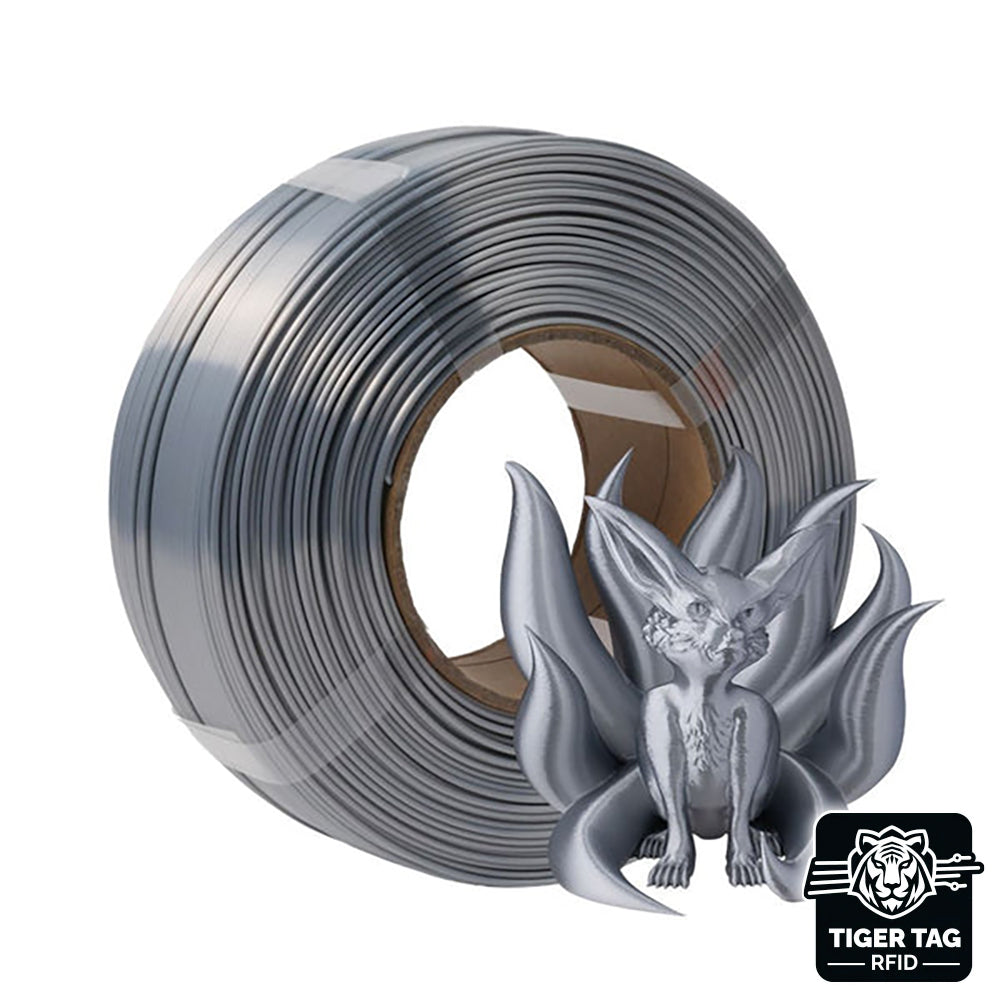R3D - PLA High-Speed - Argent Soie (Silk Silver) - 1,75 mm - 1 kg Refill avec RFID TigerTag