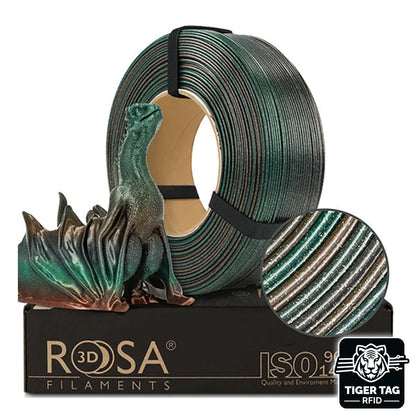 Rosa3D - PLA Galaxy - Arc-en-ciel Terra (Rainbow Terra) - 1,75 mm - 1 kg Refill avec RFID TigerTag