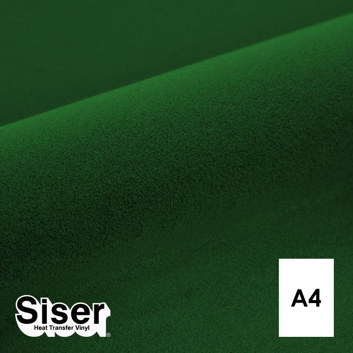 Siser - Flock - Feuille A4 Thermocollant - (S0009) Vert Velours - 20 x 30 cm