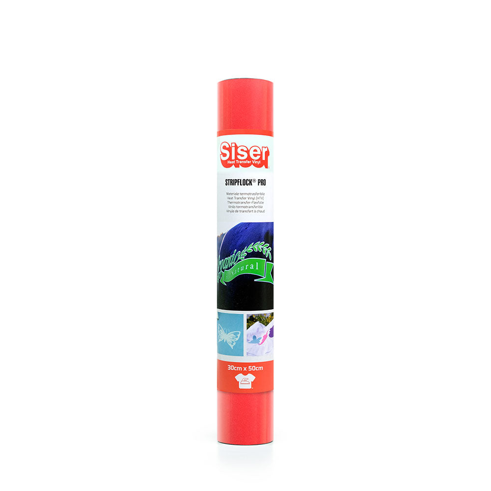 Siser - Flock - Rouleau Thermocollant - (S0028) Rouge Vif Velours- 30 x 100 cm