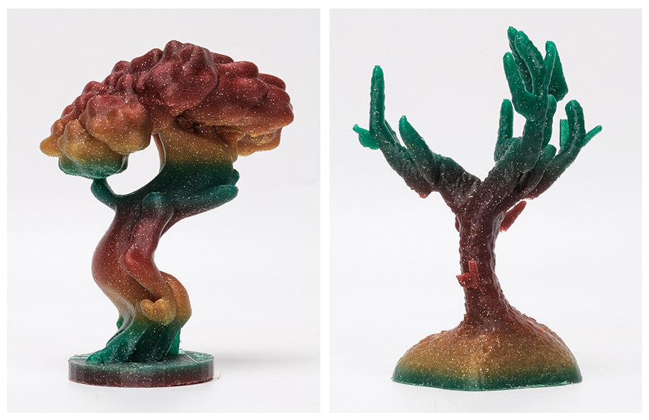 Exemples de print de eSun PLA eTwinkling Rainbow 