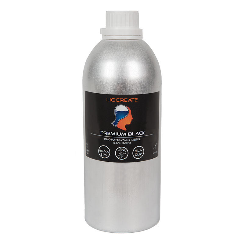 Liqcreate - Premium  Black (noir) -  1kg, resines UV, LIQCREATE