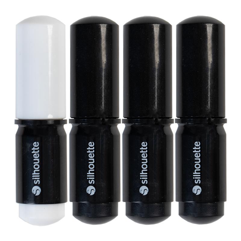 Silhouette - Cameo - Kit 4 Stylos Noir & Blanc ( Black & White )