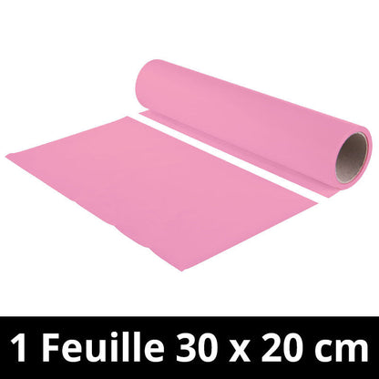 Chemica - Upperflock - Rose (Pink) - Feuille 30 cm x 20 cm