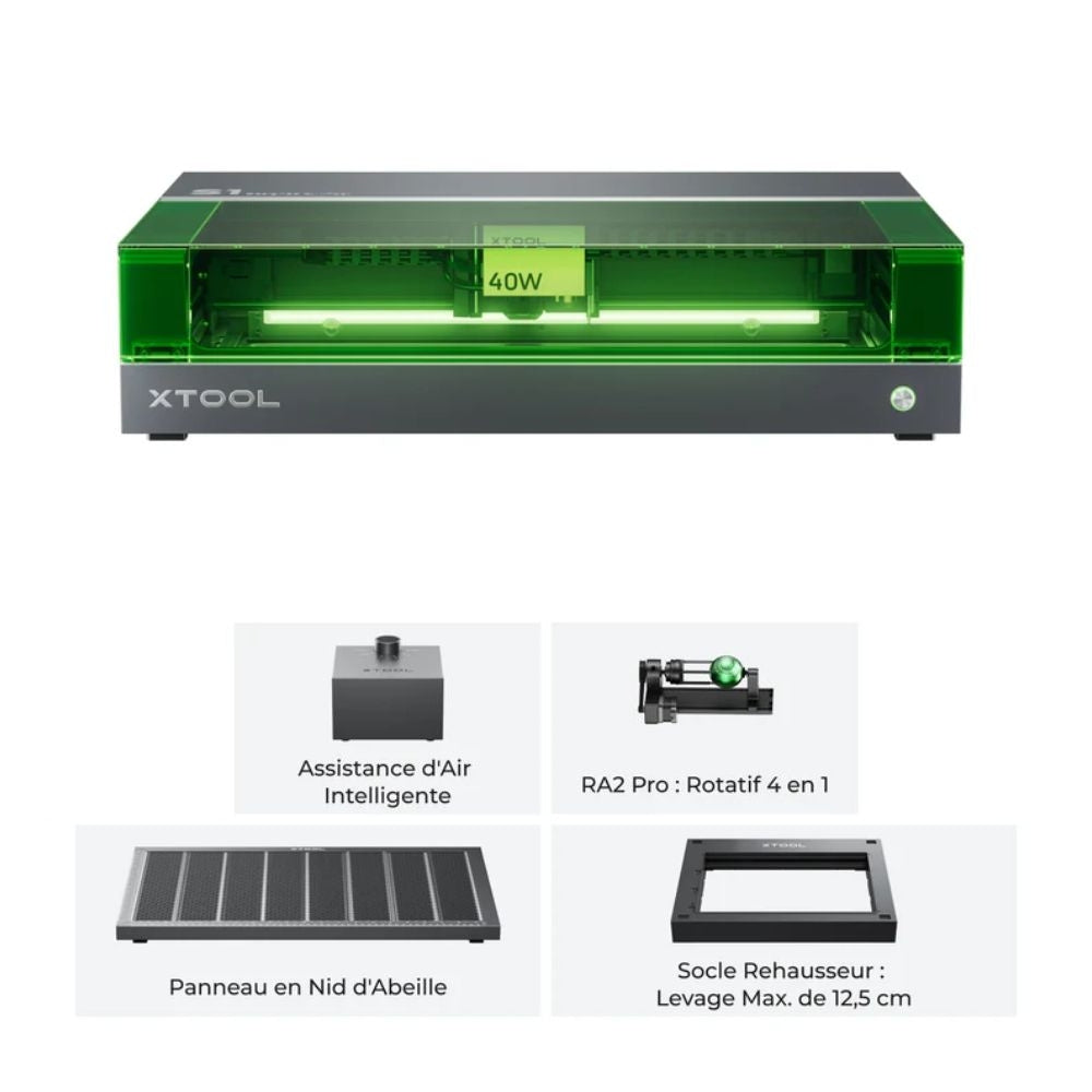 xTool - S1 40 W - Kit de Luxe